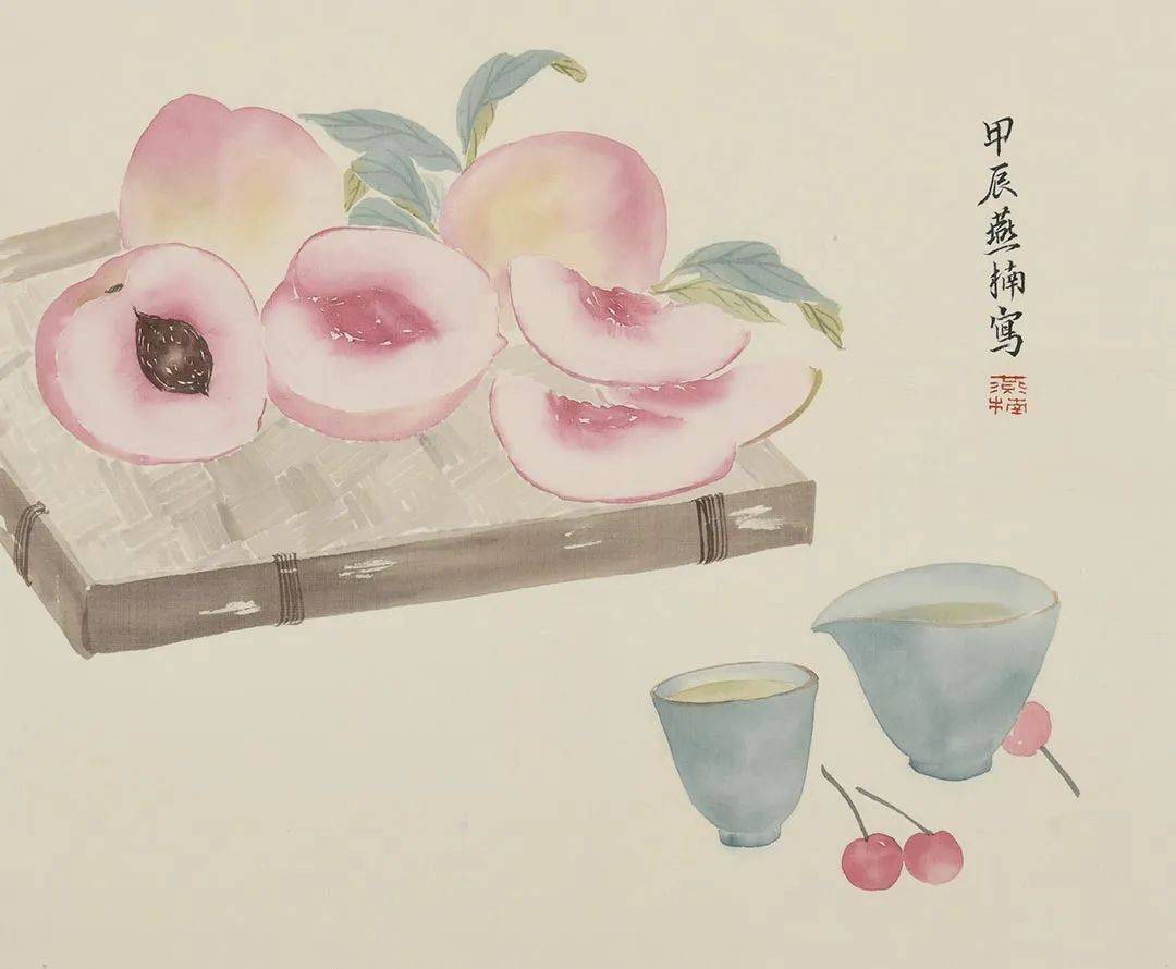 王燕楠：桃子新红丨私享艺术