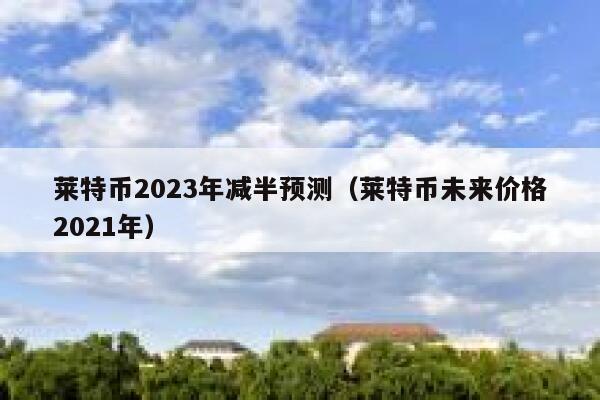 莱特币未来的价格(莱特币未来的价格走势)